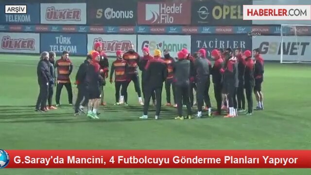 G Saray'da Mancini 4 Futbolcuyu Gönderme Planları Yapıyor